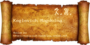 Keglevich Magdolna névjegykártya