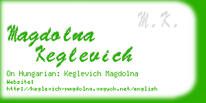 magdolna keglevich business card
